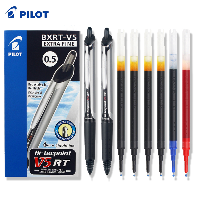 Pilot Pen V5 - Выдвижная гелевая ручка Pilot BXRT-V5, 0,5