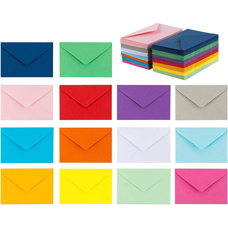 Letter Envelope Kraft - (10 шт./лот) 10*7 см цветной мини-конверт