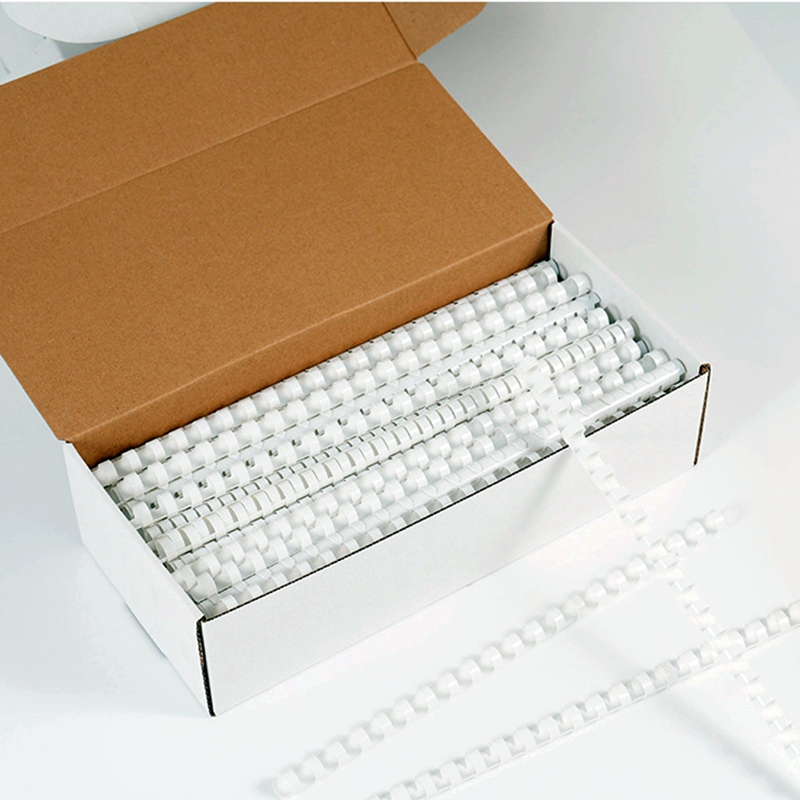 Binding Comb Plastic - 50/100 шт. в коробке, белые ПВХ-кольца