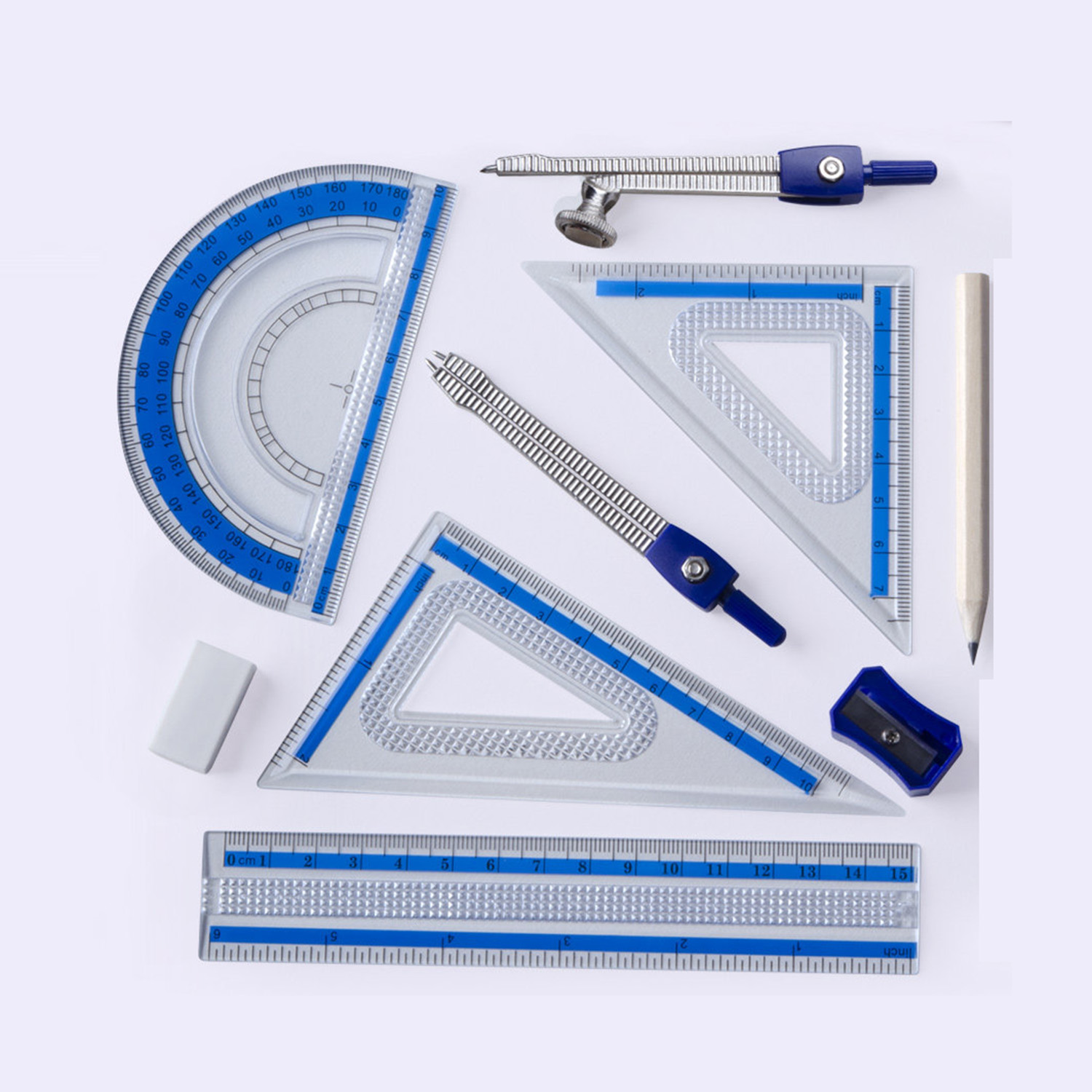 Compass Geometry Set - Набор для геометрии из 10 предметов: