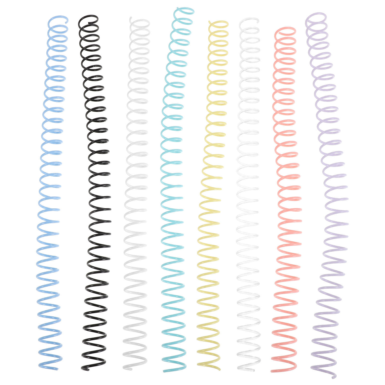 Binding Comb Plastic - 8 шт. пластиковых спиральных переплетных колец,