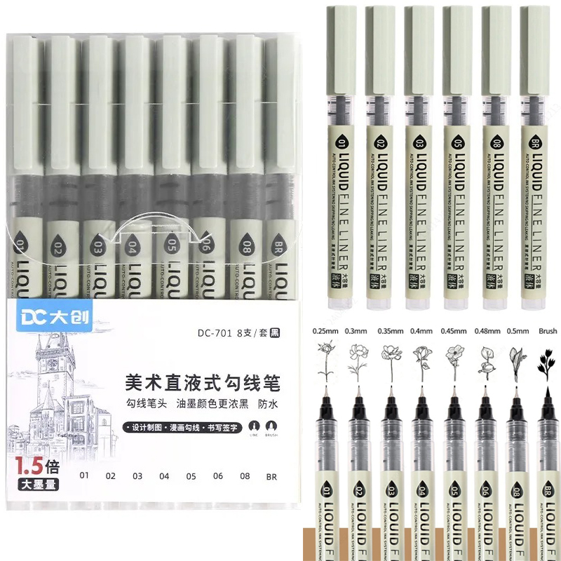 Набор из 12 черных ручек-линер – обзор и цена Copic Marker Sketch