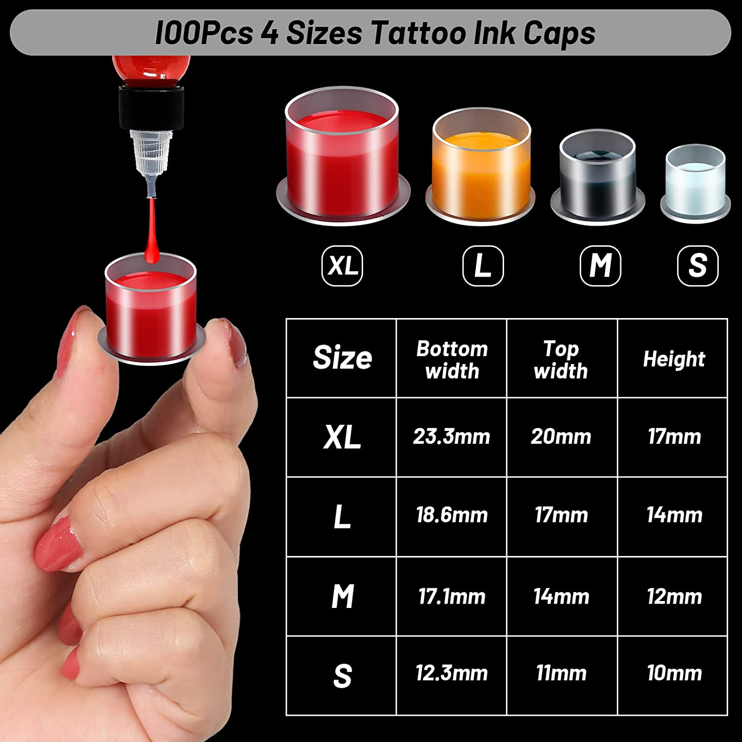 100 шт. одноразовых колпачков  – обзор и цена Calligraphy Ink Bottle