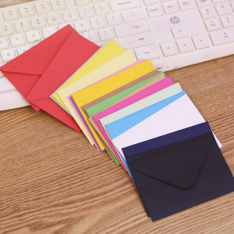 (10 шт./лот) 10*7 см цветной м – обзор и цена Letter Envelope Kraft