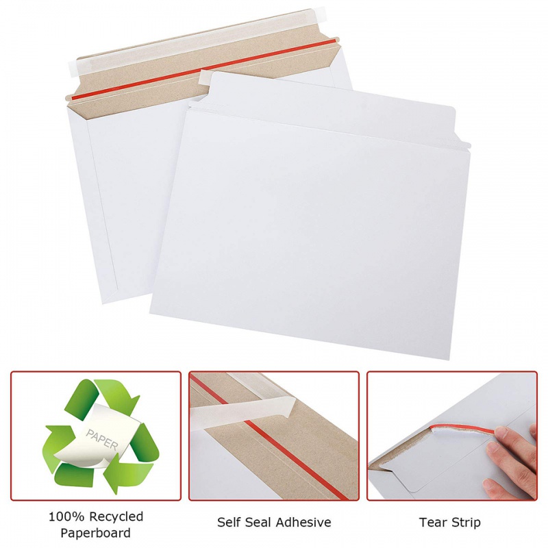 25 шт. белых жестких почтовых  – обзор и цена Letter Envelope Kraft