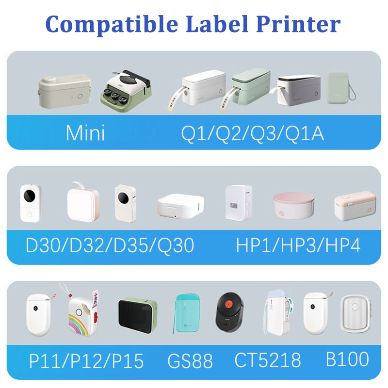 Термоэтикетки для кабелей 12*1 – обзор и цена Label Printer Tape