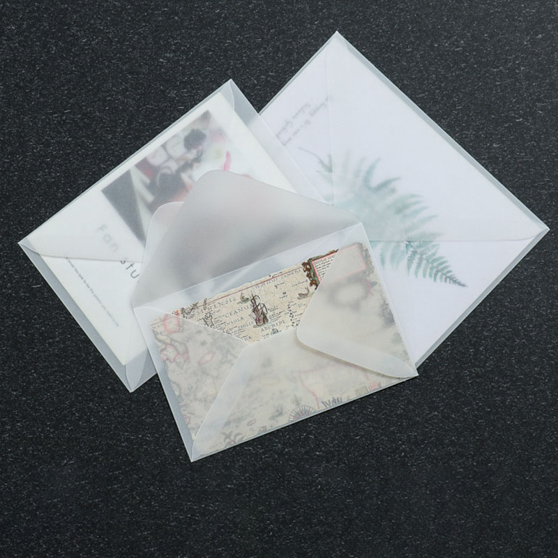 50 шт. полупрозрачных пустых к – обзор и цена Letter Envelope Kraft